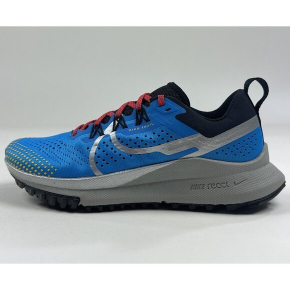 Nike React Pegasus Trail 4 Womens Blue Silver Shoes Sneakers Running DJ6159-401 - Picture 6 of 9